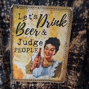 Angry Minnow Distressed Flannel Ladies L